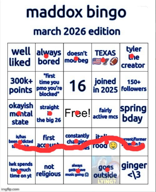 BINGO | image tagged in msmg | made w/ Imgflip meme maker