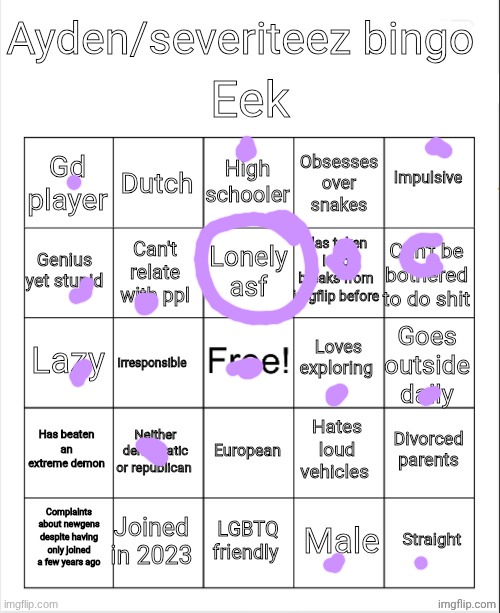 Ayden/severiteez bingo | image tagged in ayden/severiteez bingo | made w/ Imgflip meme maker