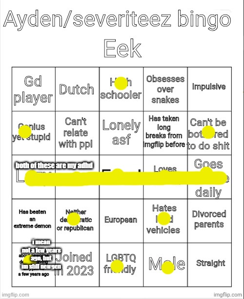 Ayden/severiteez bingo | both of these are my adhd; i mean not a few years ago, but im still newgen | image tagged in ayden/severiteez bingo | made w/ Imgflip meme maker