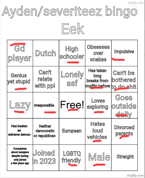 Ayden/severiteez bingo | image tagged in ayden/severiteez bingo | made w/ Imgflip meme maker