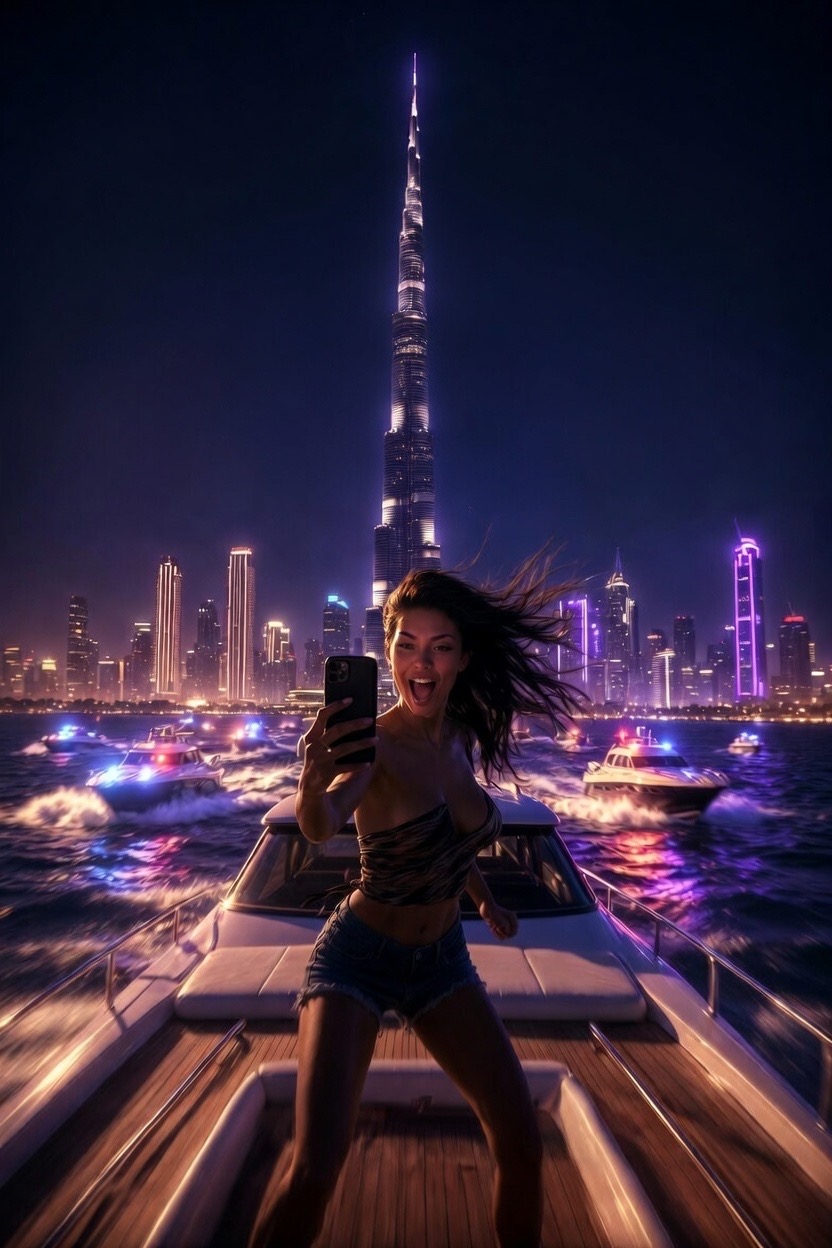 Dubai influencer 2026 Blank Meme Template