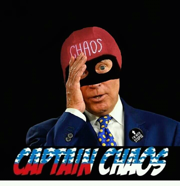 Captain Chaos Joe Biden Blank Meme Template