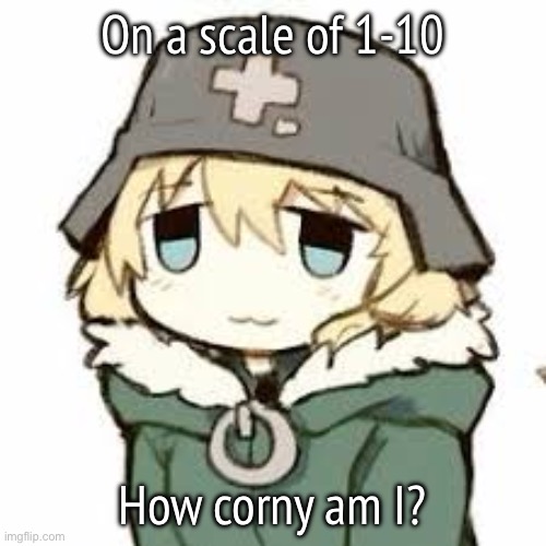 yuuri :3 | On a scale of 1-10; How corny am I? | image tagged in yuuri 3 | made w/ Imgflip meme maker