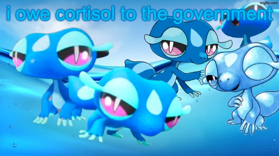 Gecqua Astetetic | i owe cortisol to the government | image tagged in gecqua astetetic | made w/ Imgflip meme maker