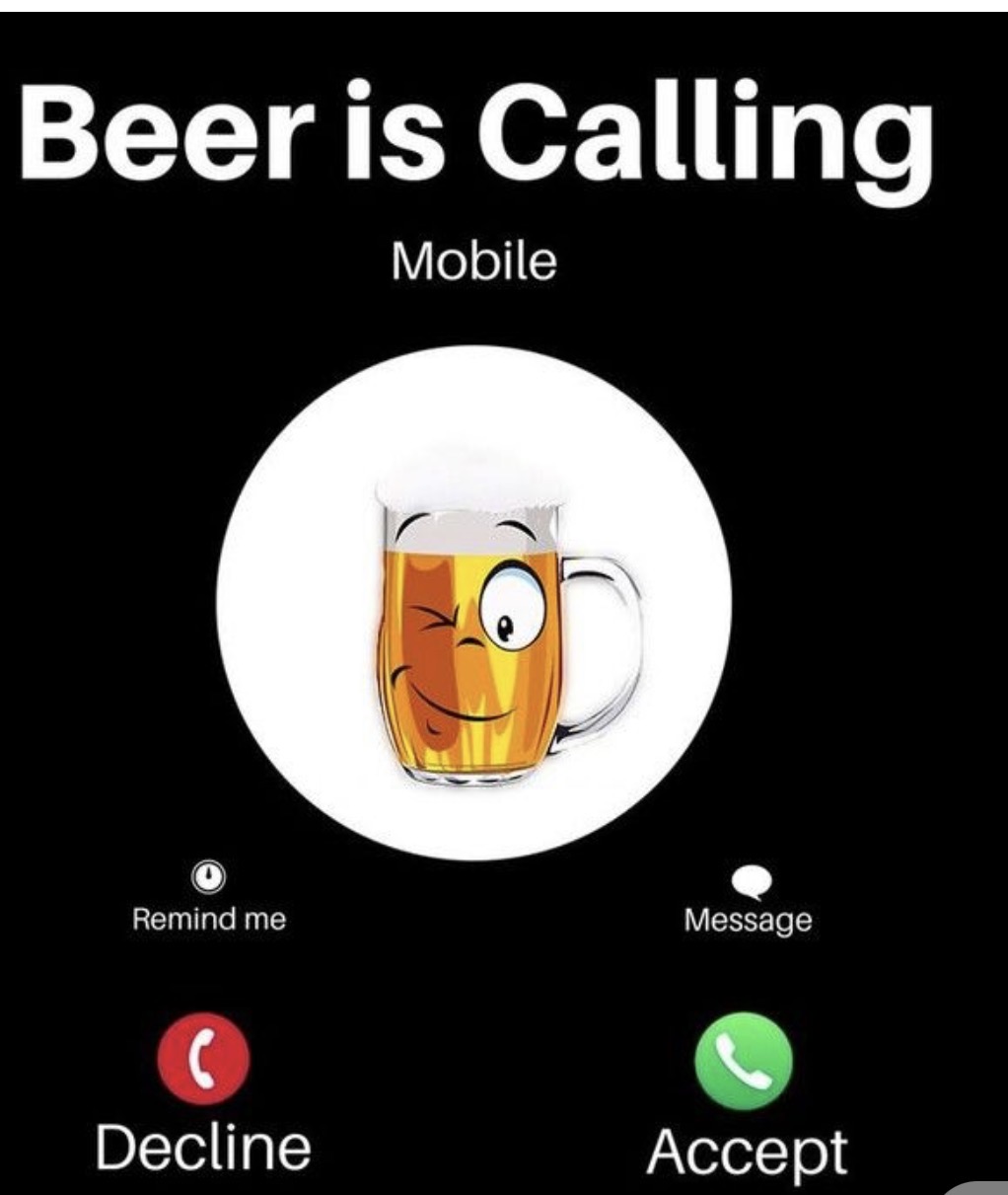 Beer is calling Blank Meme Template