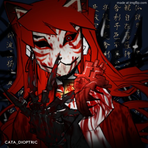 dark kitsune dragnoc (heart) | image tagged in dark kitsune dragnoc heart | made w/ Imgflip meme maker