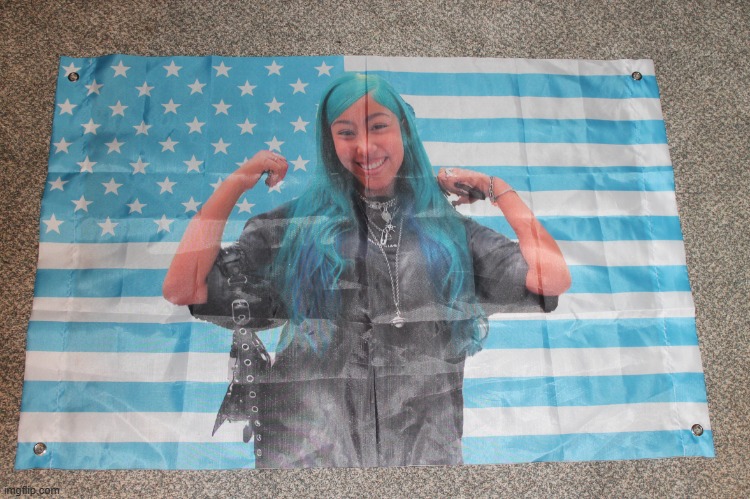 North West USA Flag | image tagged in north west blue u s a flag,north west,kanye west,rap,kanye,american flag | made w/ Imgflip meme maker