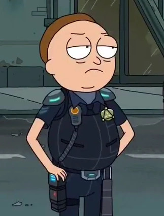 Cop Morty Blank Meme Template