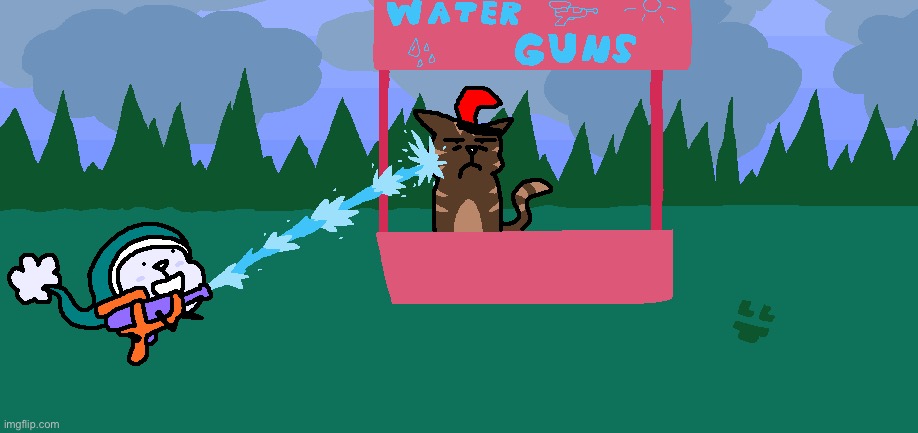 Water gun fun | made w/ Imgflip meme maker