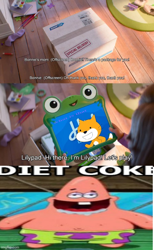 A ruined fill-in meme | image tagged in who reacts to bonnie gets lilypad | made w/ Imgflip meme maker