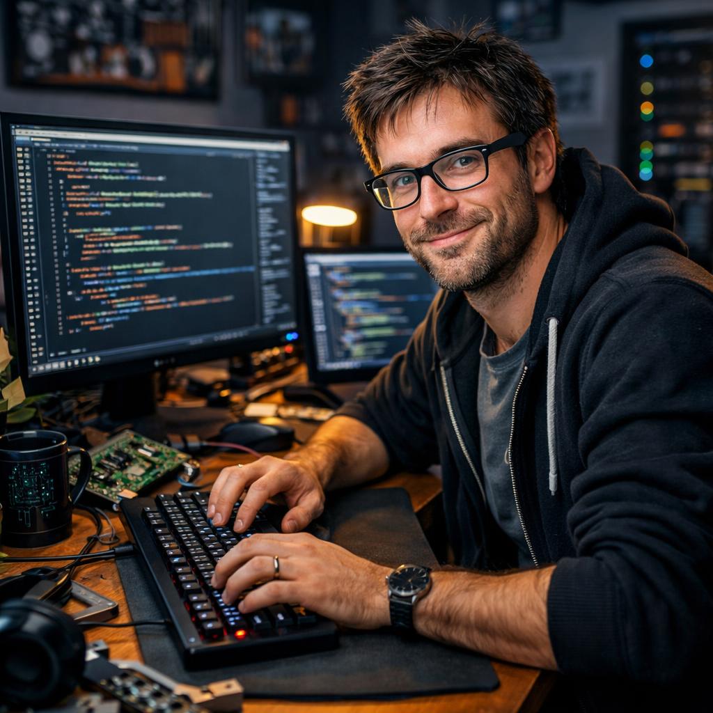 computer guy Blank Meme Template