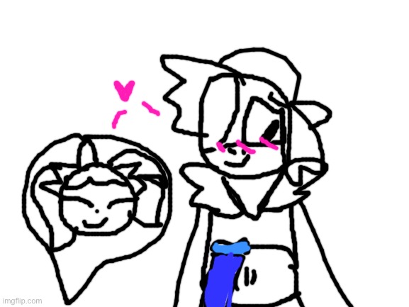 (Request!) Joanna and Blake. (Can these raiders stop being toxic?) | image tagged in blank white template,fandomverse | made w/ Imgflip meme maker