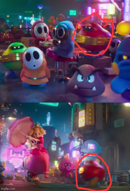 one of the Mario Galaxy Movie trailers features multiple red Coin Coffers, which don't exist in any game | made w/ Imgflip meme maker