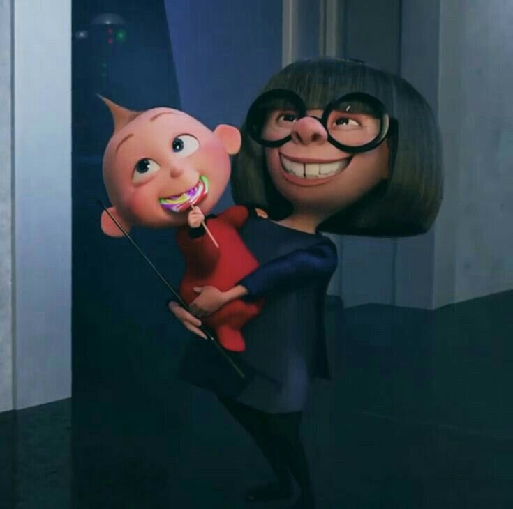 Edna Mose and Jack Jack Blank Meme Template