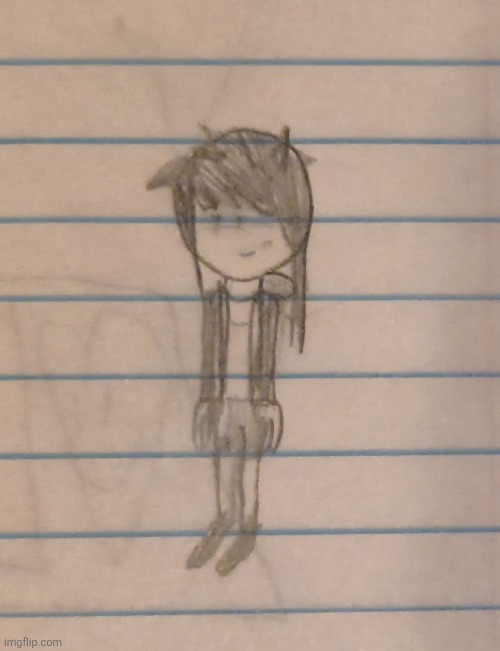 Drew this, what should I name her? | image tagged in drawing | made w/ Imgflip meme maker