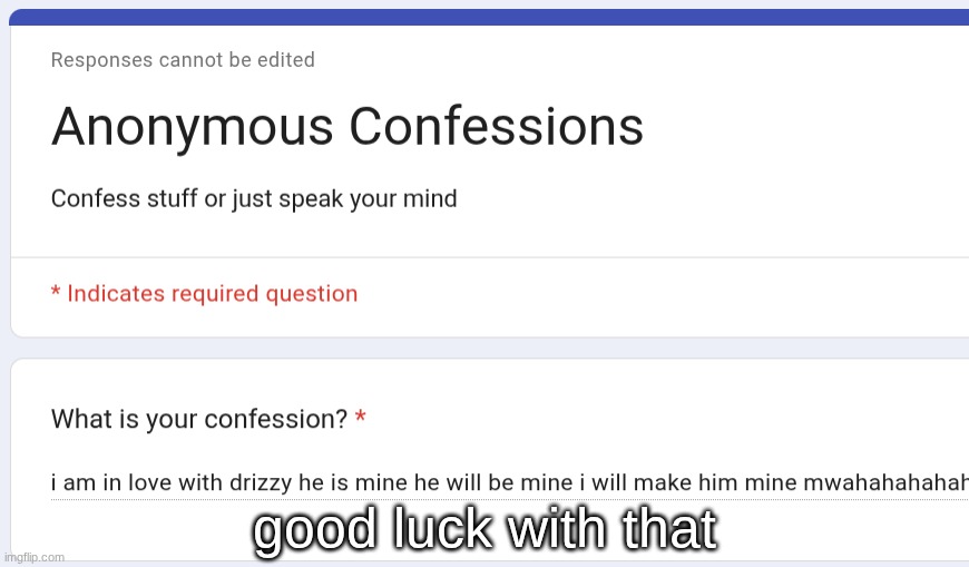 good luck with that | made w/ Imgflip meme maker