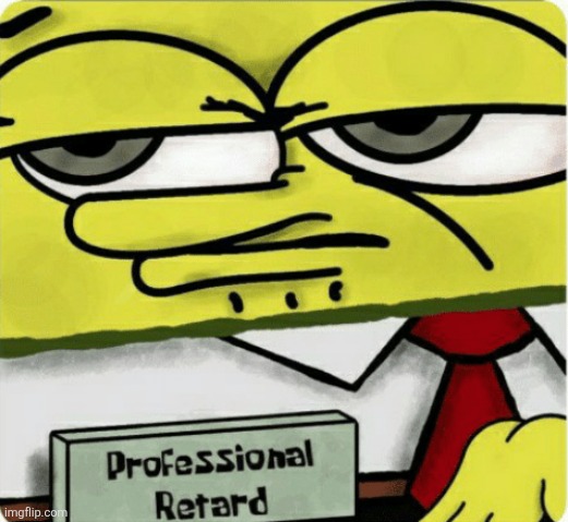 Professional Retard | image tagged in professional retard | made w/ Imgflip meme maker