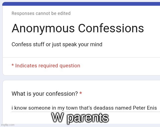 W parents | made w/ Imgflip meme maker