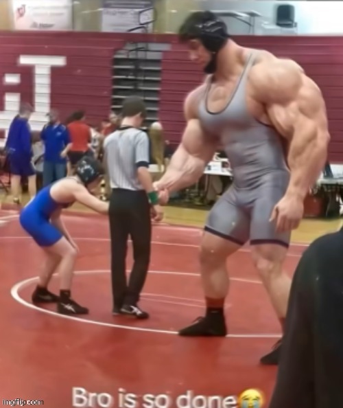 bro is so done | image tagged in skinny guy versus muscular guy | made w/ Imgflip meme maker