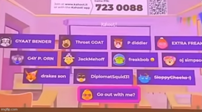 Average kahoot game... | image tagged in kahoot meme,kahoot | made w/ Imgflip meme maker