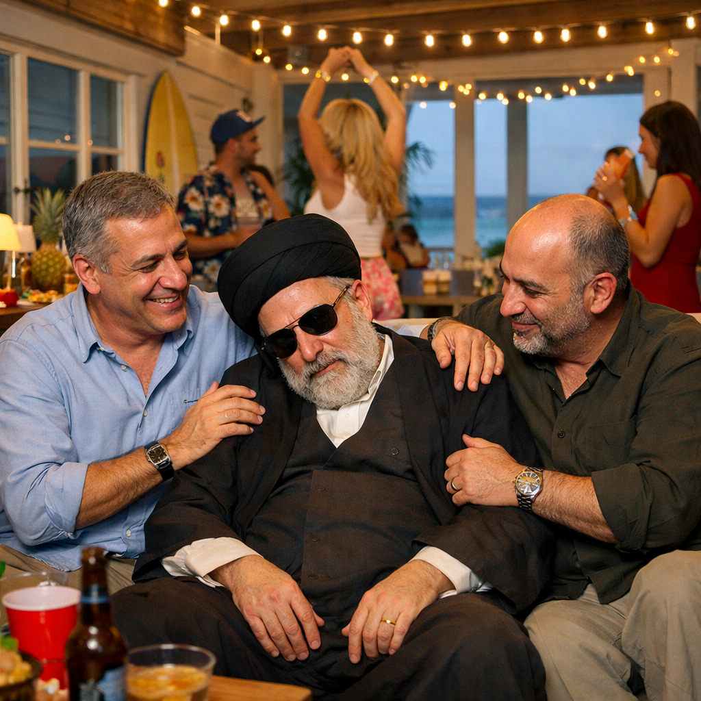 Weekend at Khamenei's Blank Meme Template