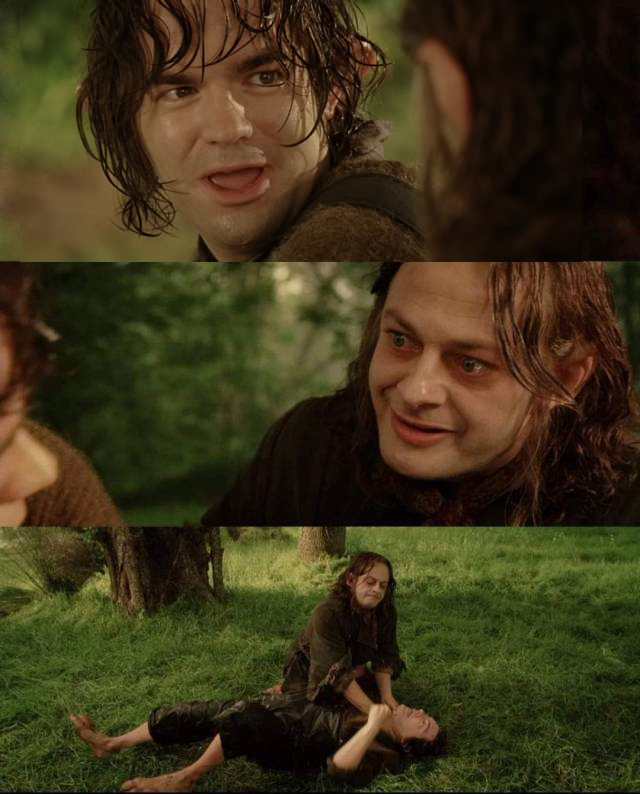 Sméagol kills deagol LOTR Blank Meme Template
