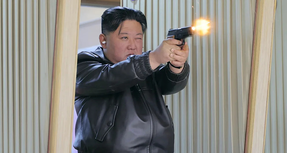 Kim Jong Un Shooting Range Blank Meme Template