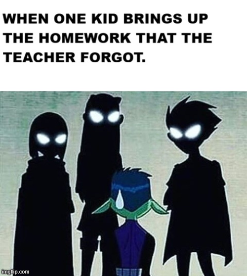 Any last Words? | image tagged in teen titans,dark humor,lattice climbing,memes,beast boy,latticeclimbing | made w/ Imgflip meme maker
