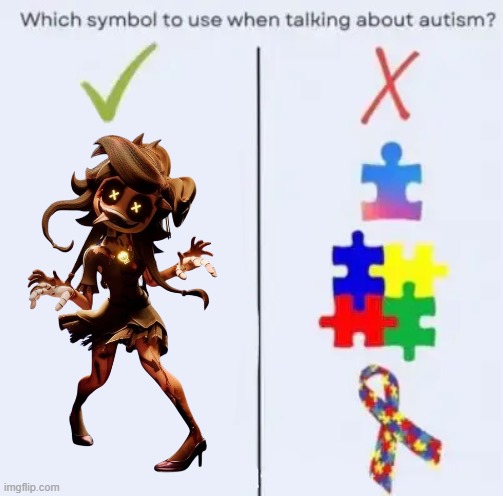 Which symbol to use when talking about autism? | image tagged in which symbol to use when talking about autism | made w/ Imgflip meme maker