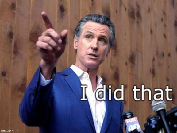Gavin Newsom I did that | image tagged in gavin newsom i did that | made w/ Imgflip meme maker