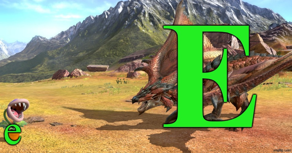 eE | E; e | image tagged in plant vs dragon,memes,green | made w/ Imgflip meme maker