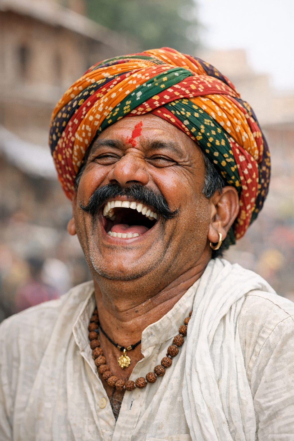 Indian laughing Blank Meme Template