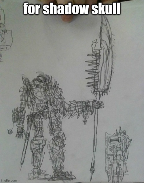 hes doing a reqeust rn | for shadow skull | made w/ Imgflip meme maker