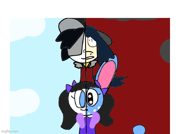 (Request!) Fandomverse Blake and Joanna in Sprunki | image tagged in blank white template | made w/ Imgflip meme maker