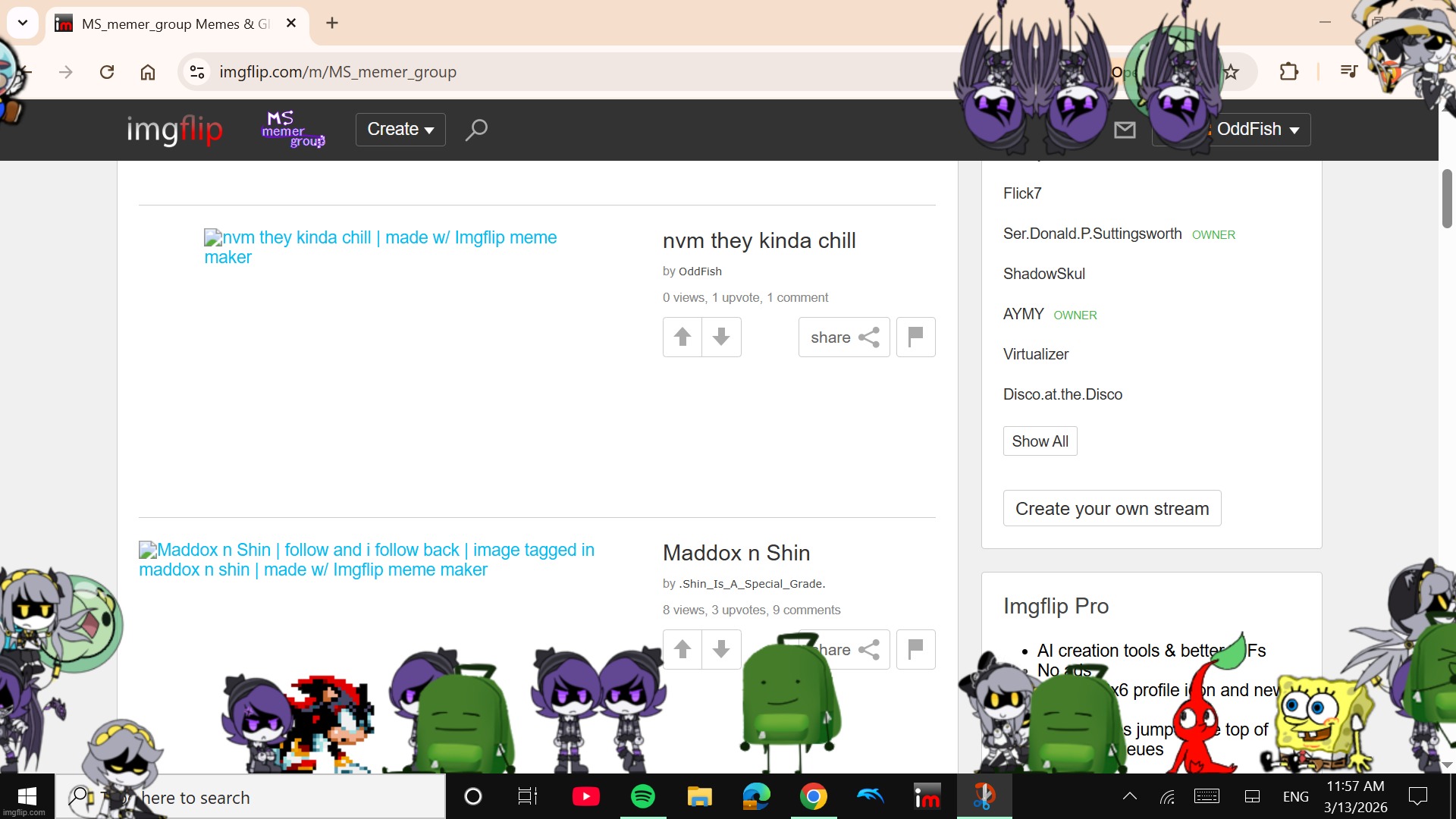 my desktop rn lmao | made w/ Imgflip meme maker