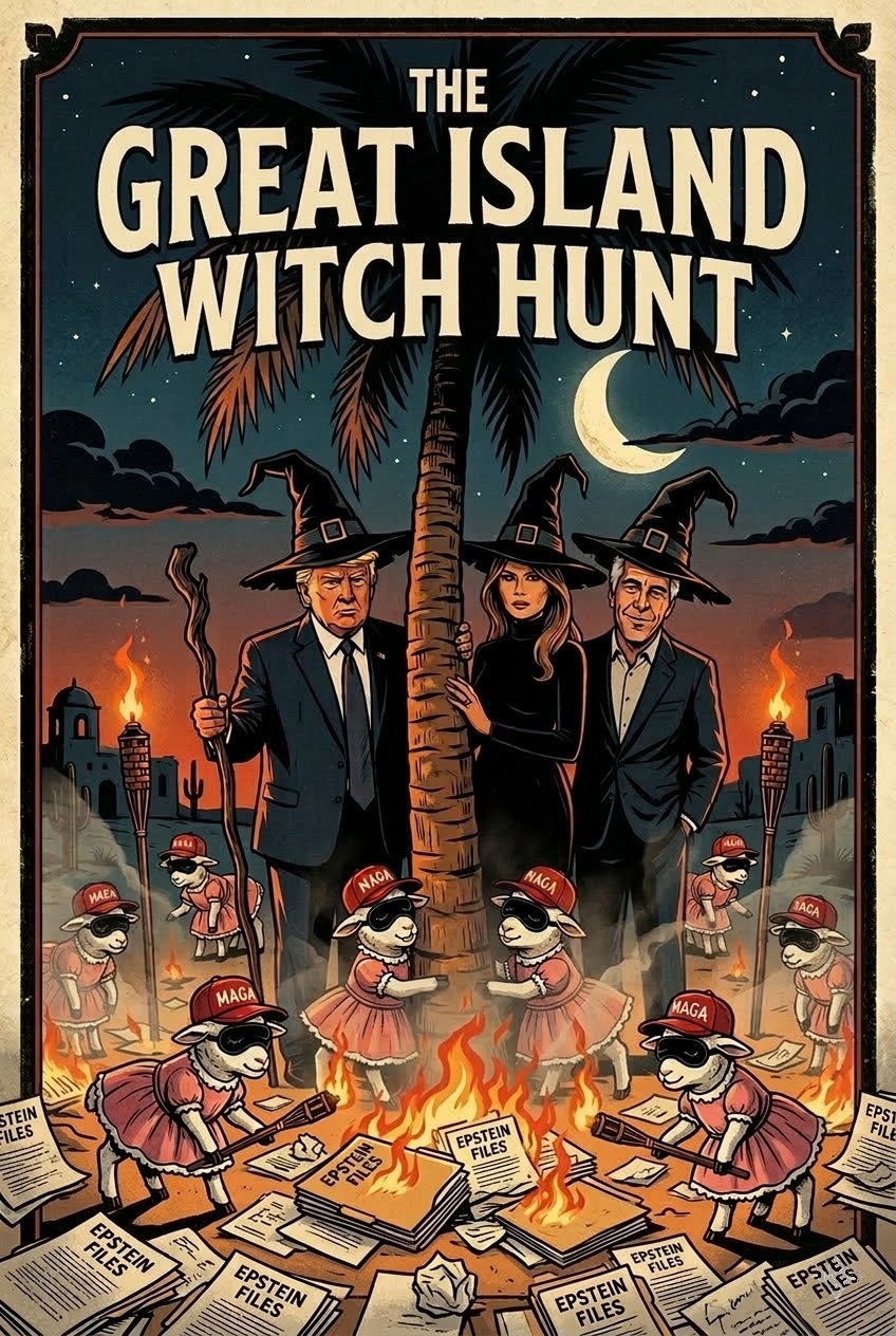 THE GREAT ISLAND WITCH HUNT Blank Meme Template