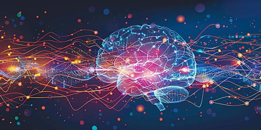 brain neuro background Blank Meme Template