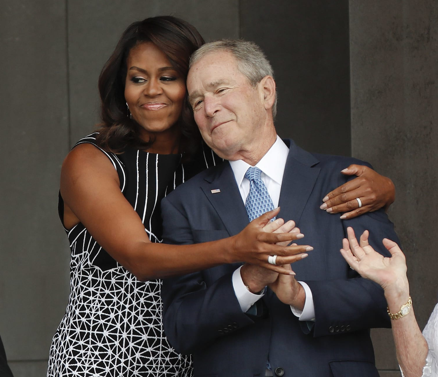 Dubya and Mic Blank Meme Template