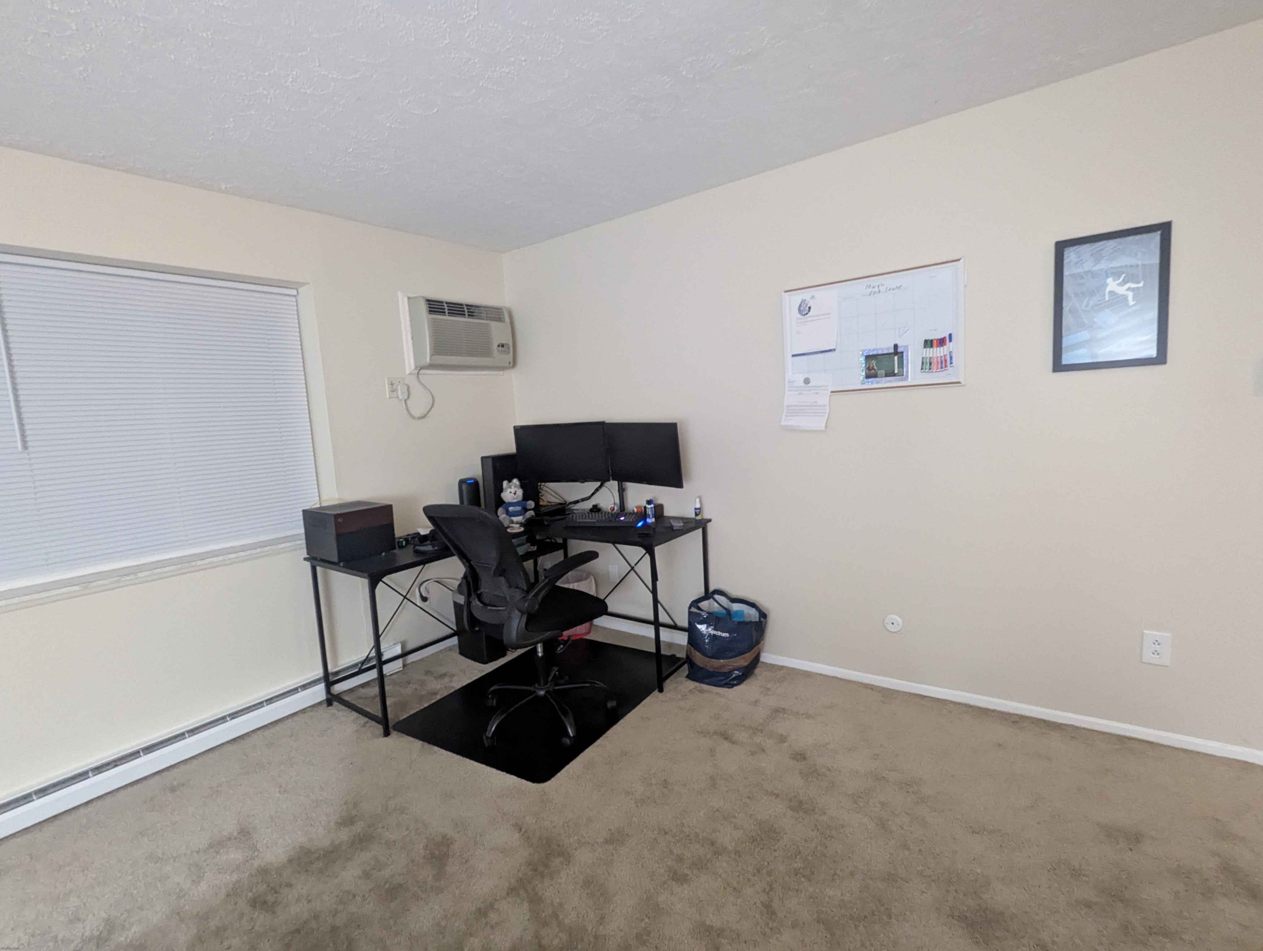 this is my setup for now, ik stereotypical Male setup but yes | made w/ Imgflip meme maker