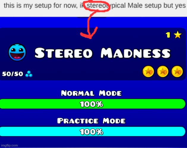 image tagged in stereo madness | made w/ Imgflip meme maker