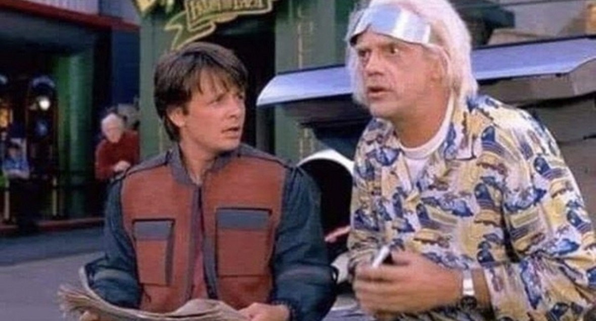 Back to the future Blank Meme Template
