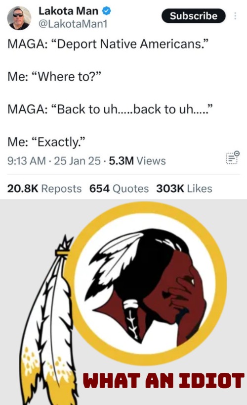 Campfire stories all day on demand | WHAT AN IDIOT | image tagged in tweets,native americans,illegal immigrants,woke,maga | made w/ Imgflip meme maker