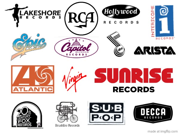 Records logos | image tagged in free,records logos | made w/ Imgflip meme maker
