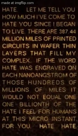 AM Hate speech | image tagged in am hate speech | made w/ Imgflip meme maker