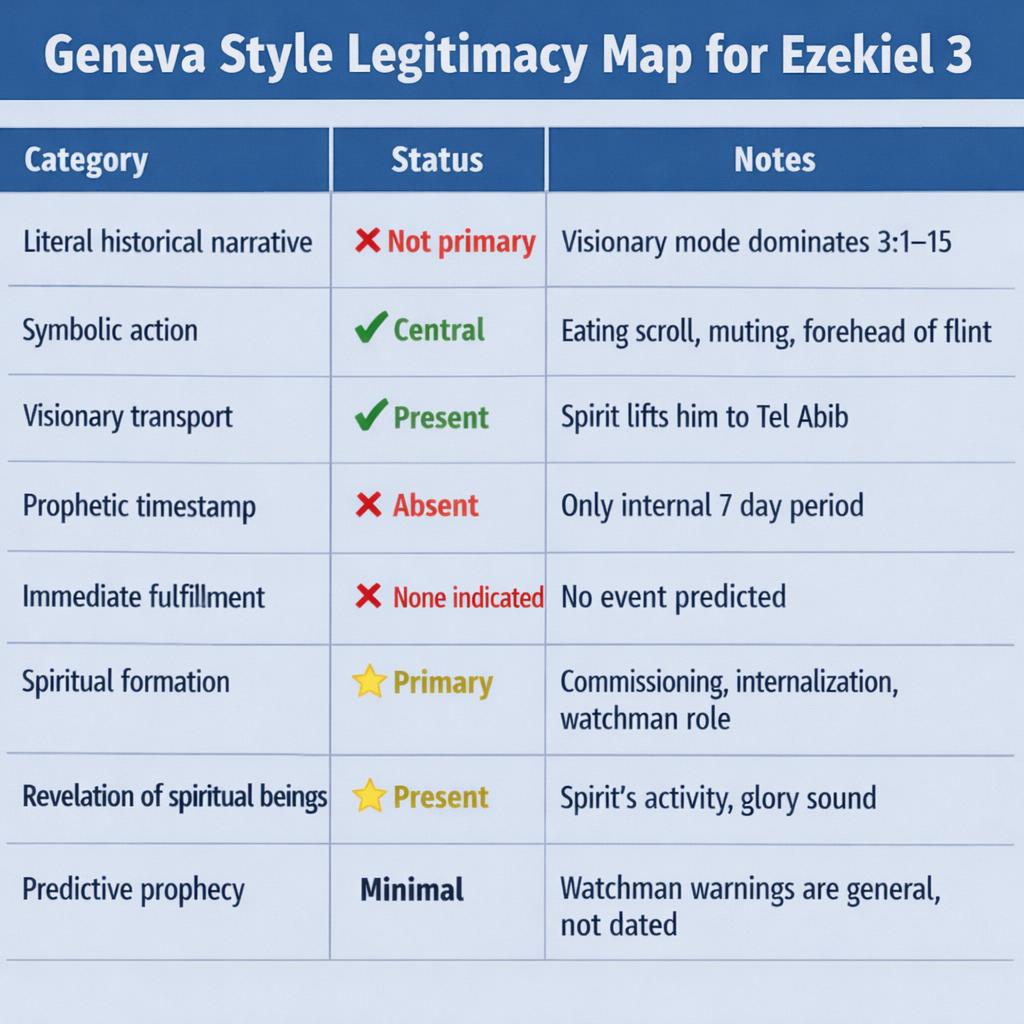 IV. Geneva Style Legitimacy Map for Ezekiel 3 Category	Status	No Blank Meme Template