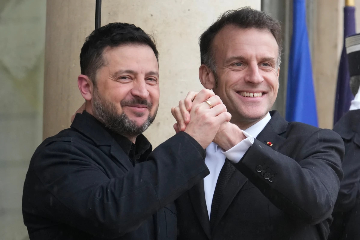 emmanuel macron agrees to marry volodymyr zelensky Blank Meme Template