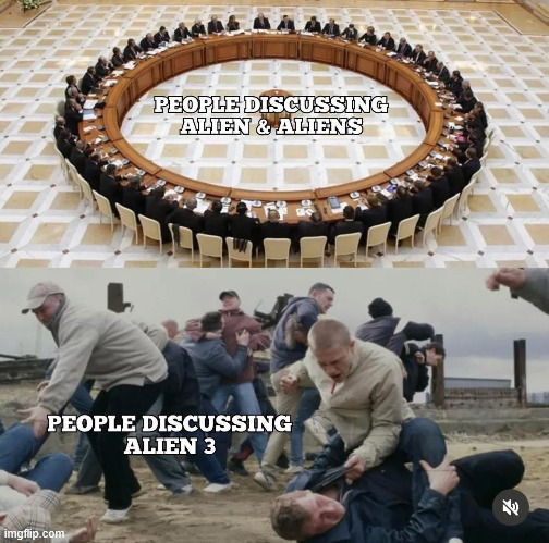 Alien 3 | image tagged in alien,memes,random,lattice climbing,climbing | made w/ Imgflip meme maker