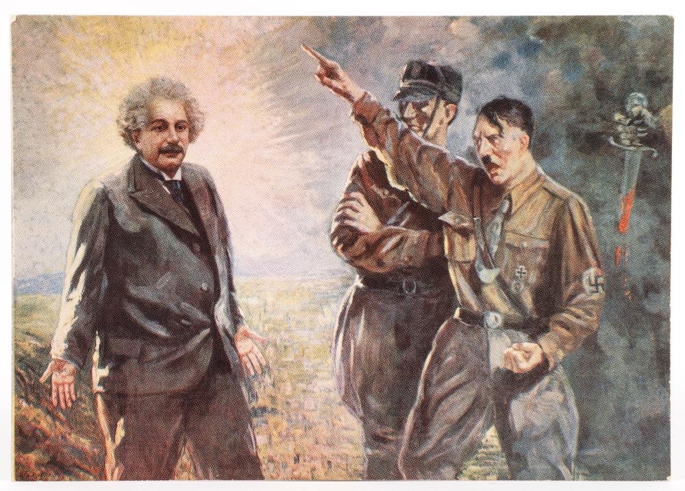 Chad Einstein vs Virgin Hitler Blank Meme Template