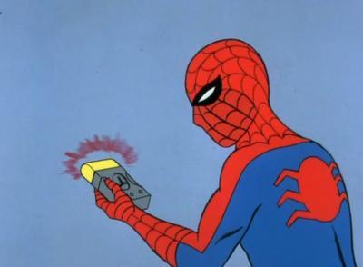 spiderman detector Blank Meme Template