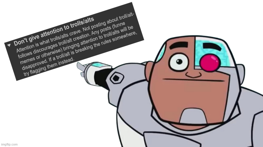 cyborg gata rule Blank Meme Template